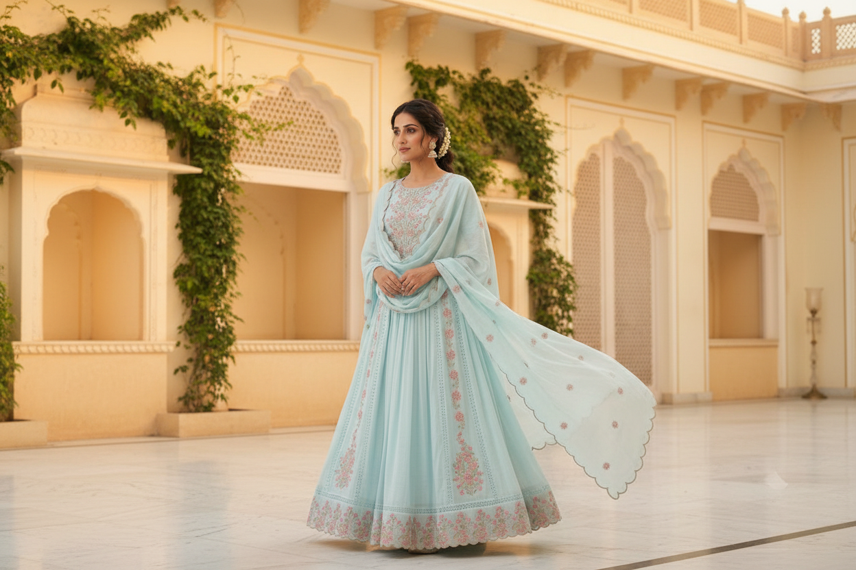 Anarkali - Golden Hour Courtyard