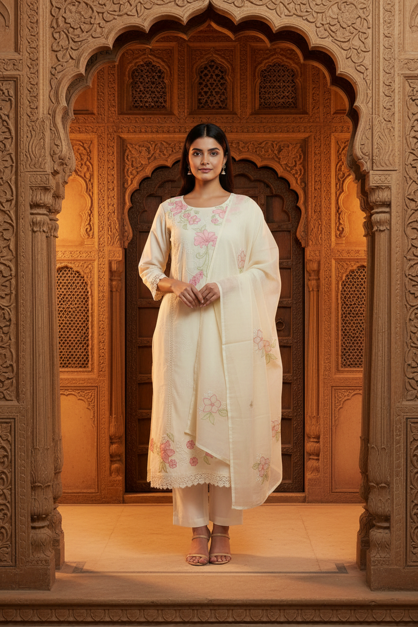 Off-White Kurta - Haveli