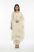 Off-White Kurta - White Background