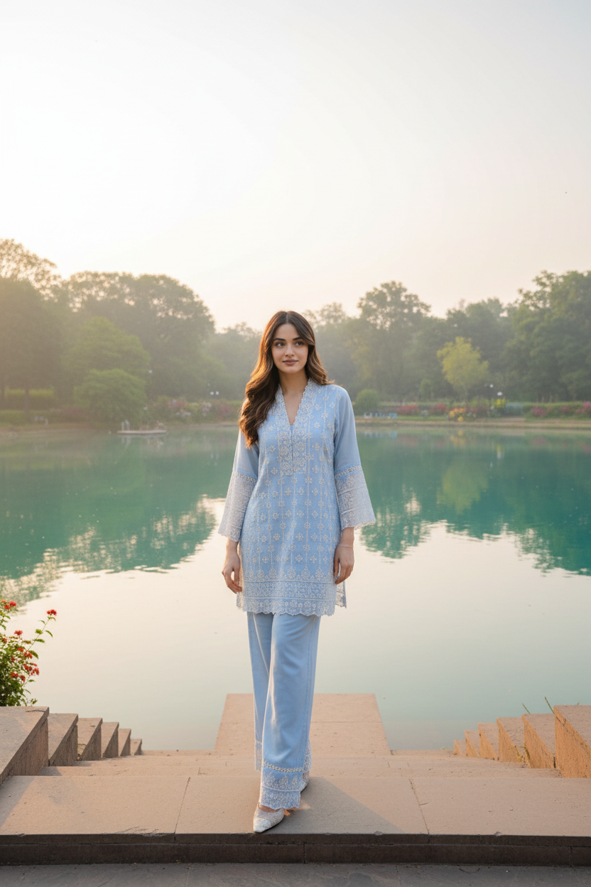 Sky Blue Coord Set - Lake